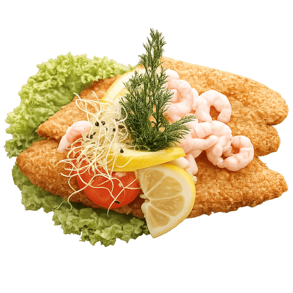 Fiskefilet og rejer